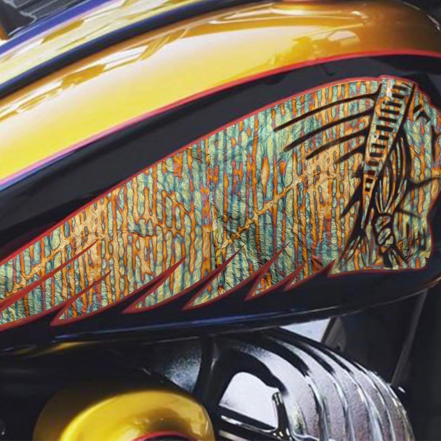 Sekonow Variegated Gold Leaf Sheets 50Pcs, Colorful Imitation Gold Foil Sheets Paper Booklet for Art Craft Painting Gilding Decoration, 5.5" X 5.5", Stripe