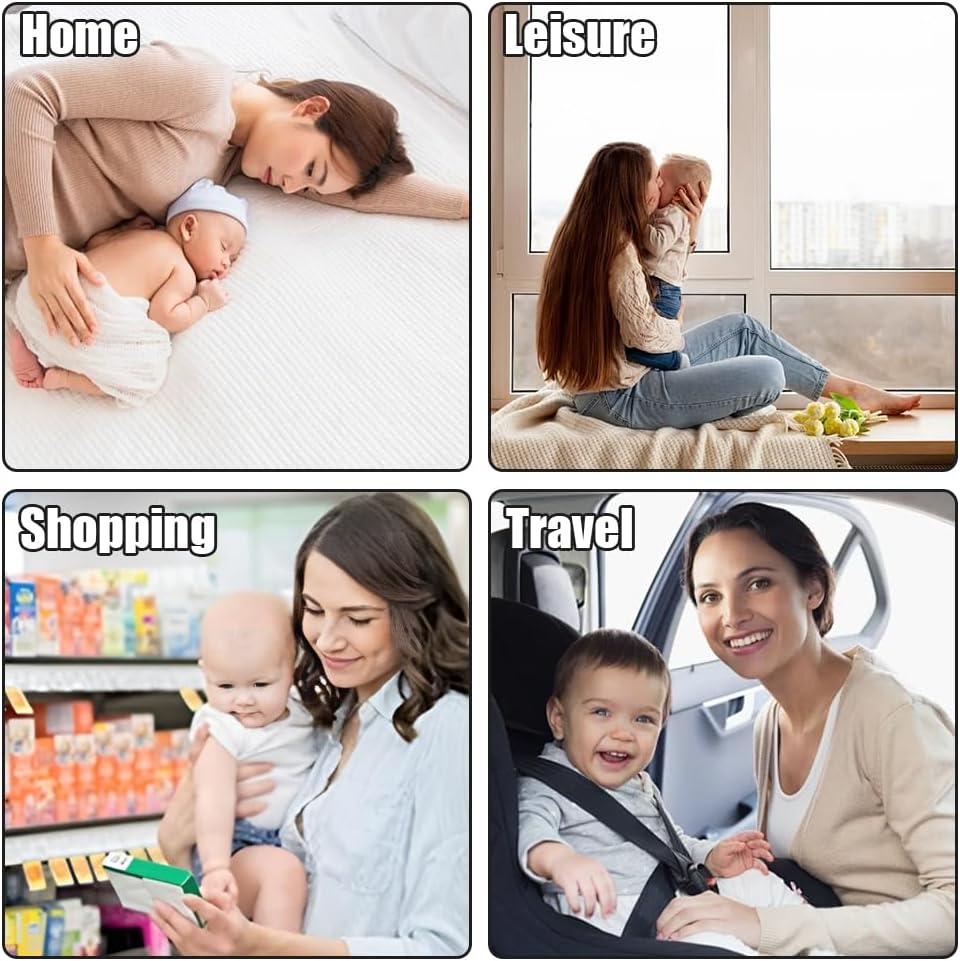 Toddler Sling Carrier,Baby Chair Adjustable Shoulder Strap,Compact Non-Slip Hip Seat Carrier,Toddler Slings Carrying 30 Kg,For Babies Aged 6 Months to 5 Years (Black) image number 5