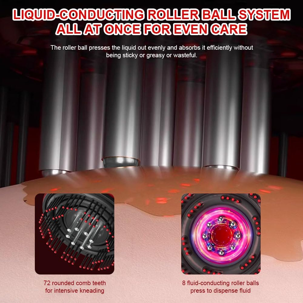 KBIBCK 2-In-1 Electric Scalp Massage Brush & Hair Oil Applicator, Electric Scalp Massager, for All Hair Types, Adults image number 1