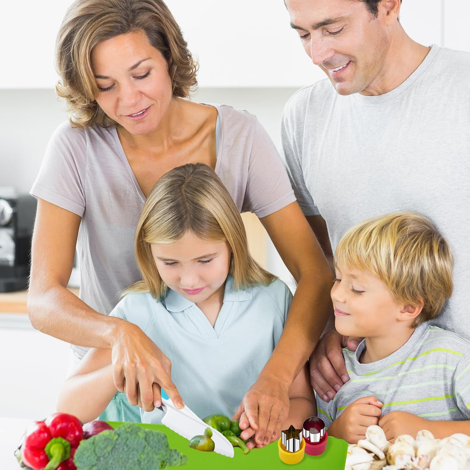 22PCS Kids Knife Set, Kids Montessori Kitchen Tools for Toddler, Children Safe Knife Set for Real Cooking - Christmas Birthday Gifts for Boys Girls image number 1