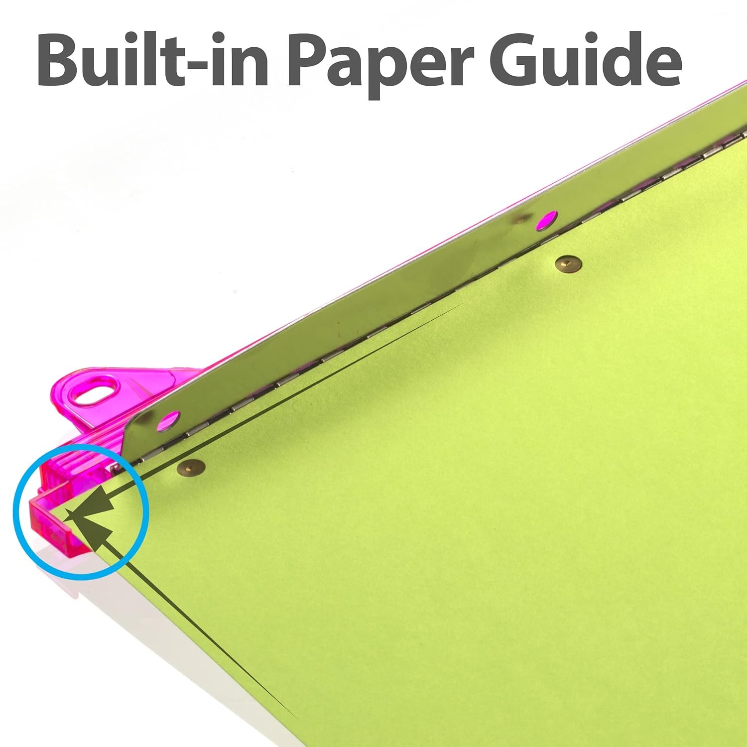 Officemate Ring Binder Hole Punch, Pink,Teal,Smoke, Pack of 3 (90114) image number 1