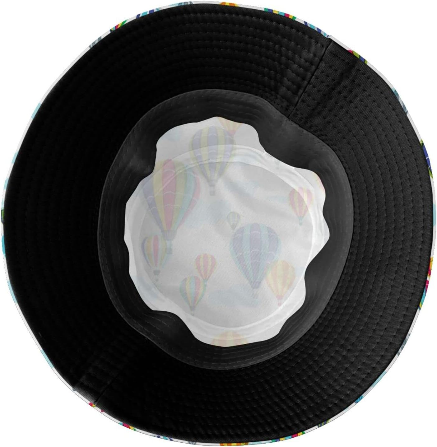 Hot Air Balloon Bucket Hat Cute Fisherman Hat Travel Packable Sun Cap Outdoor Hat for Women and Men - Cute 19 image number 5