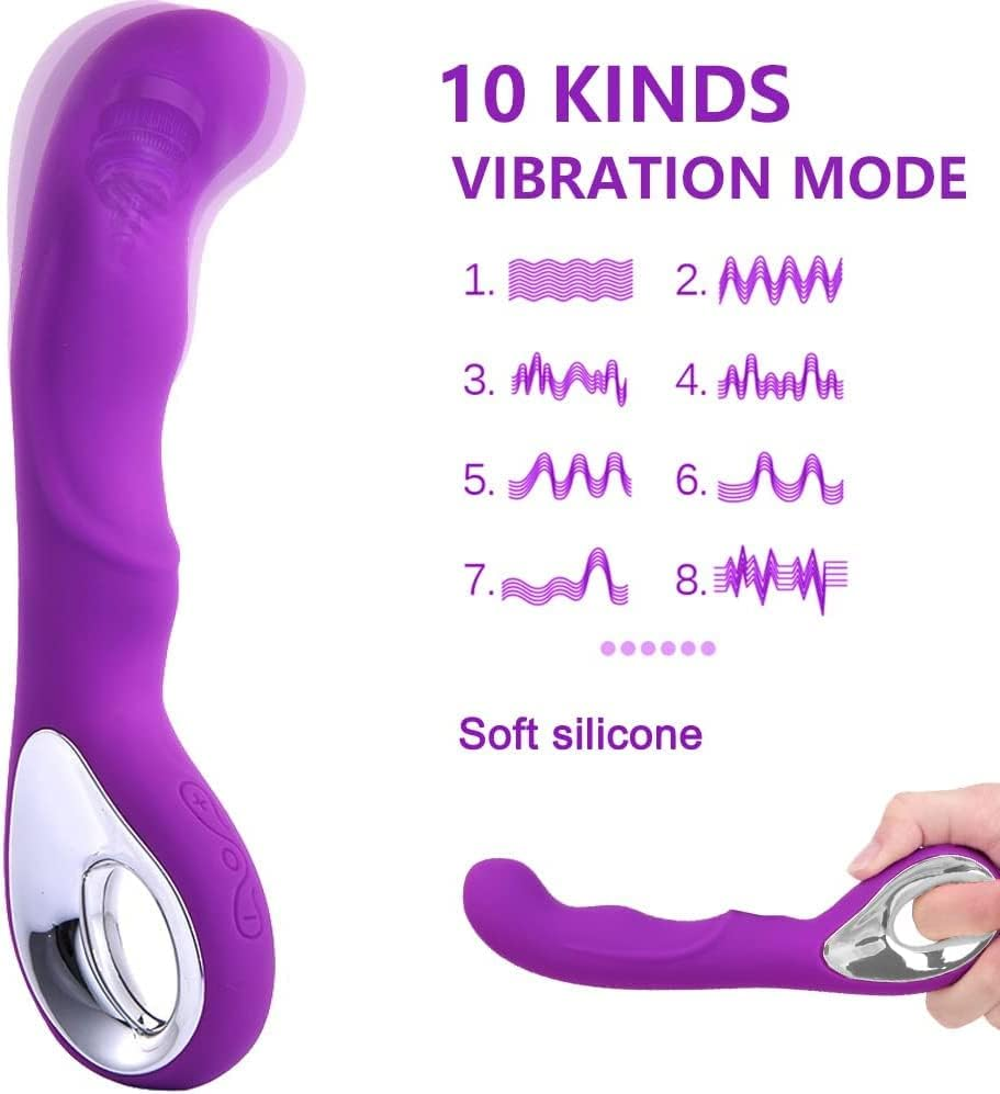 YUKAIONE G-Spot Vibrator for Women, Washable Dildo with Powerful Vibration, Pleasurable Adult Sex Toy for Female & Couples (Purple) image number 1