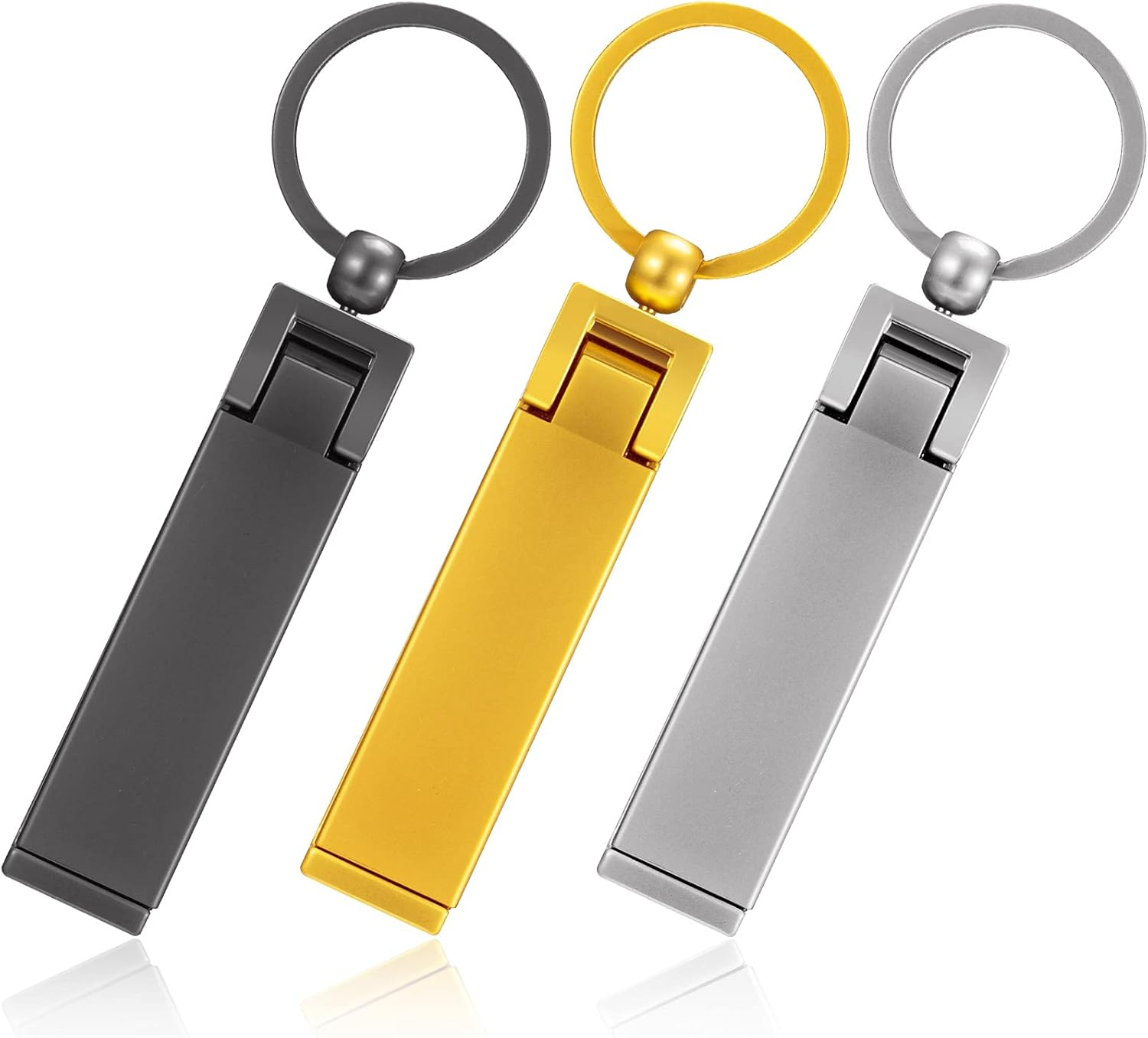 3 Pieces Purse Hook for Table Instant Bag Hook Hanger, Handbag Table Holder Hanger Set Mobile Phone Holder Foldable Women'S Handbag Storage Stylish Swivel Hanger for Desk (Silver)