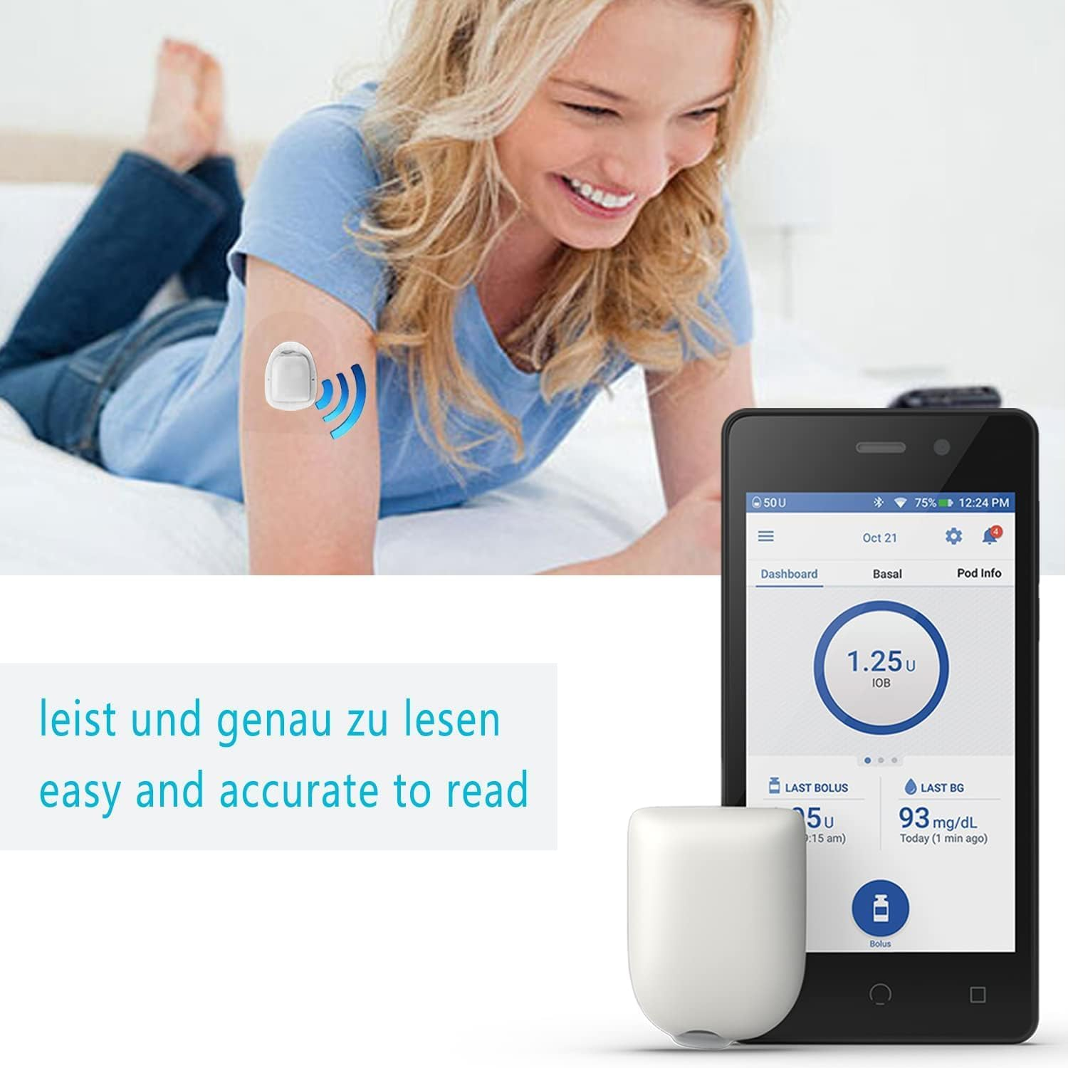 Omnipod Adhesive Patches, 40 Pack Waterproof & Breathable Patches for Omnipod 5 and Dash, Premium Transparent Overpatch for Omnipod Sensor, Hypoallergenic CGM Tape, Pre-Cut Adhesive Patch - GTAGKOMMEN image number 3