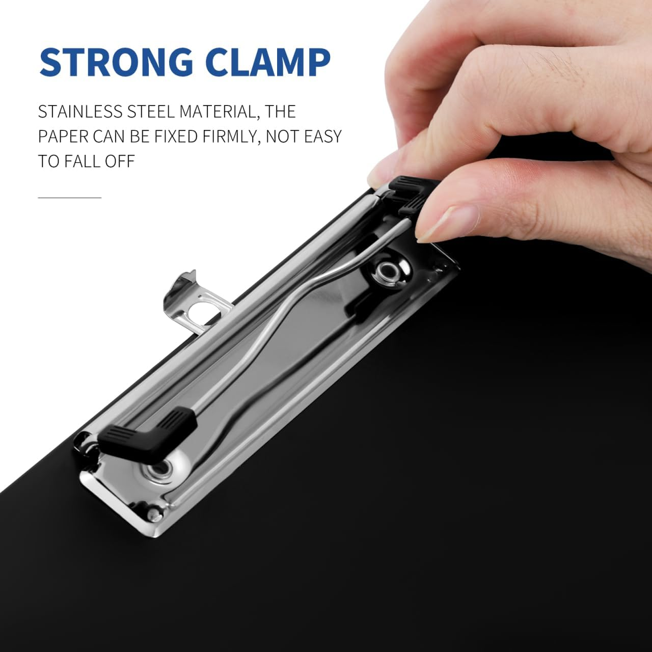 Gadpiparty Horizontal Clipboard Drawing Pad Clipboard Writing Pad Hanging File Folders Clip Board Metal A3 Water Proof A3 Clipboard image number 6