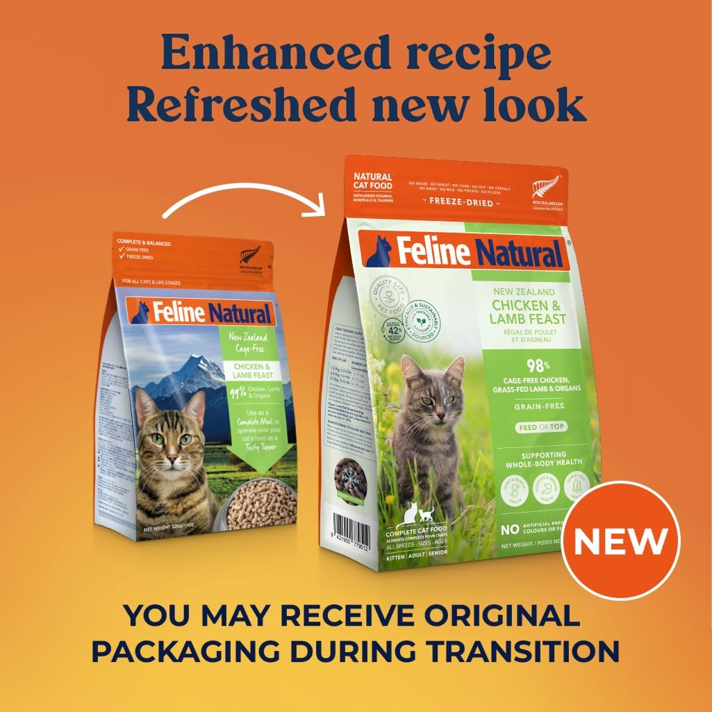 Feline Natural Freeze Dried Raw Chicken & Lamb 320G