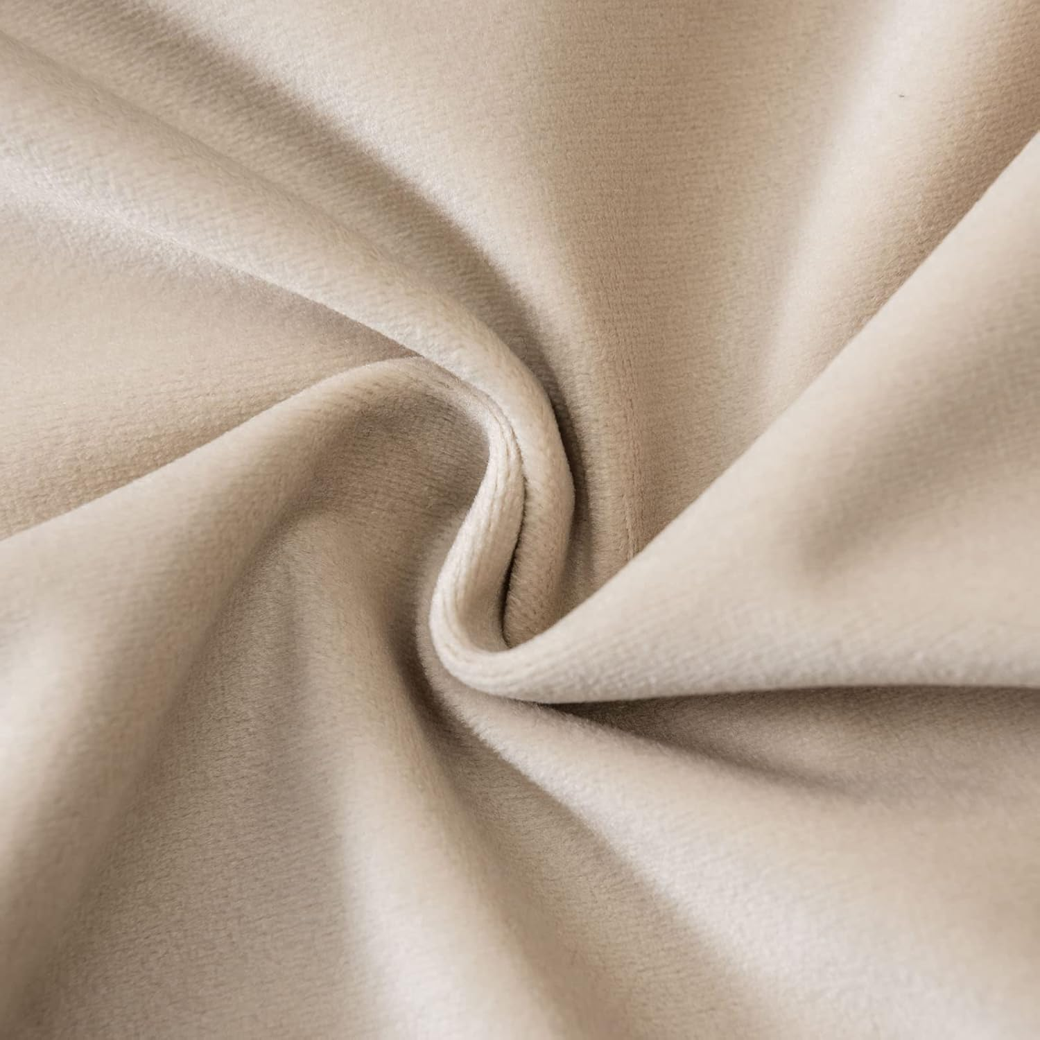 JUSPURBET Decorative Velvet Throw Pillows Covers for Couch Bed Sofa,Pack of 2 Luxury Solid Soft Cushion Cases,26X26 Inches,Khaki image number 2