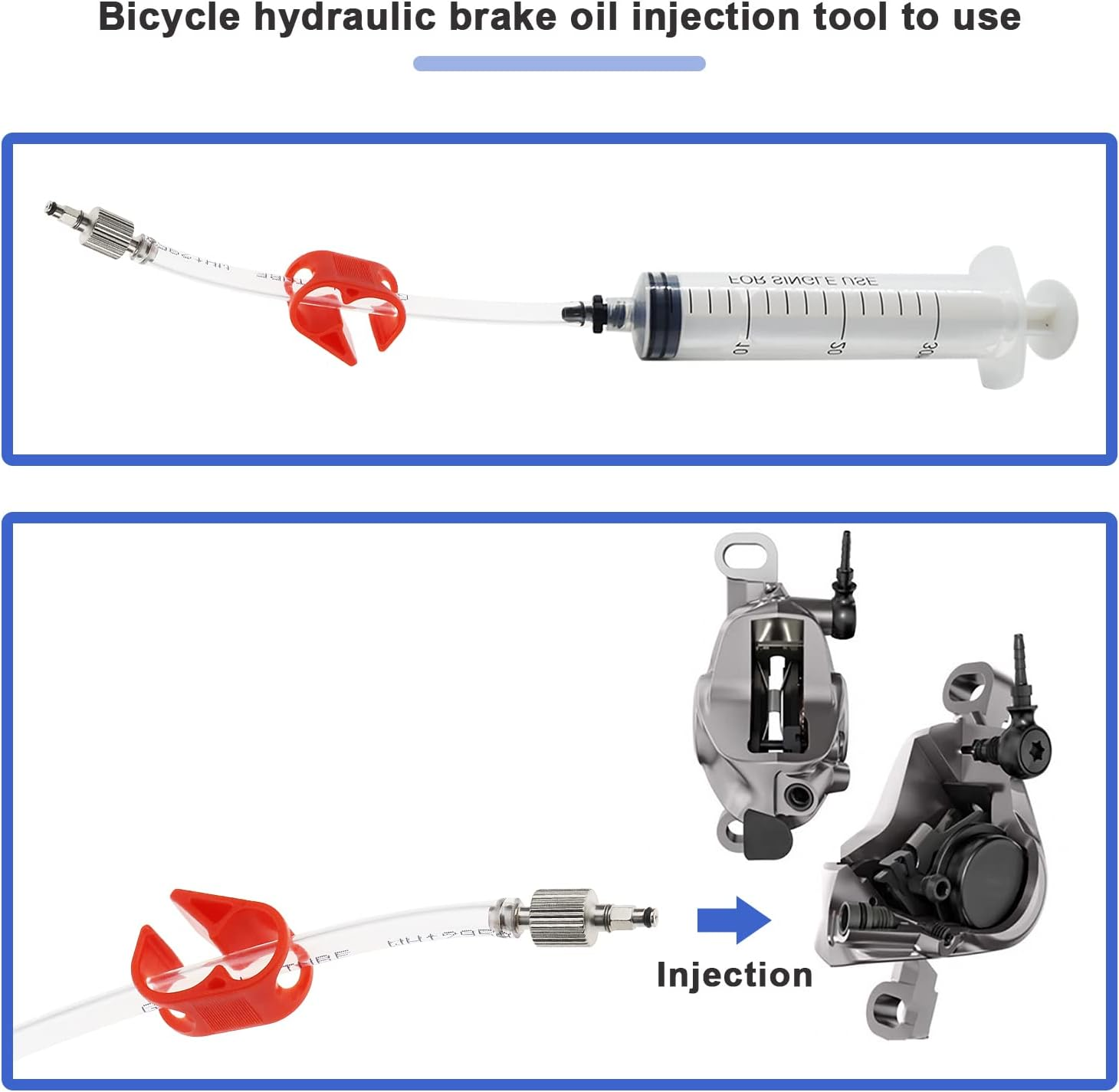 Ecsing 2 Sets Bicycle Brake Bleed Kit Compatible with SRAM Code R/RSC Guide R/RS/RSC/T Level TLM U RED Etap S-900 Bike Tools Equipment image number 4