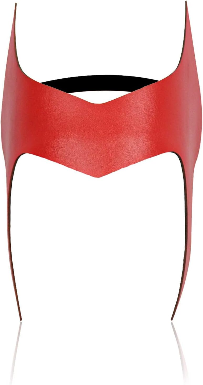 Bulex Wanda Maximoff Headpieces Crown Cosplay Costumes Mask Prop Halloween Leather Headgear
