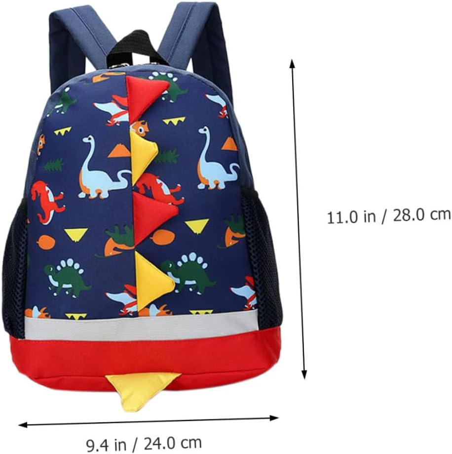 OHPHCALL Cartoon Dinosaur Backpack for 3-5 Years Boys And, Preschool School Bag Dual Shoulder Straps, Lightweight and Sturdy Outdoor Book Bag image number 2