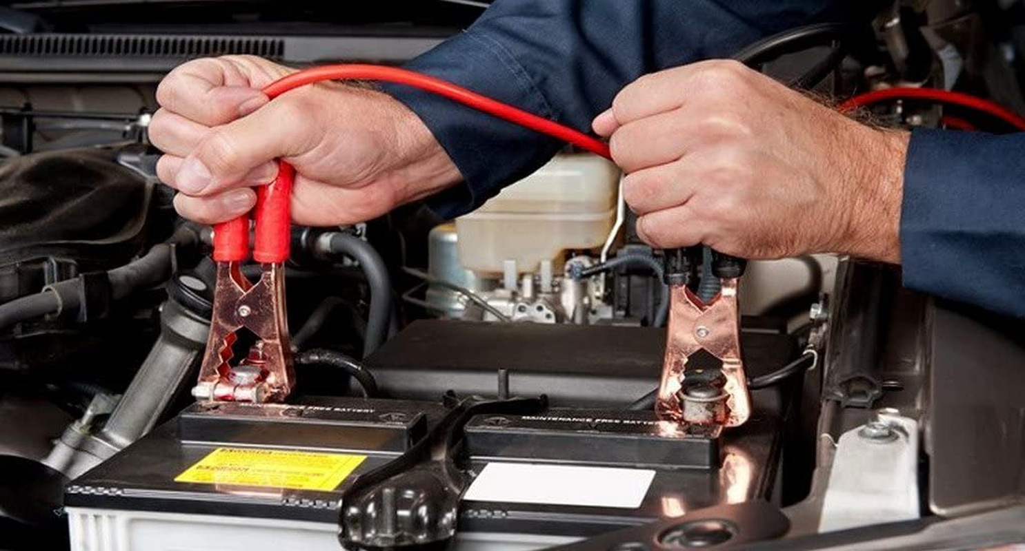 1200AMP Jumper Start Cables Lead Protected Jump Car Battery Booster Cables Heavy Duty Red Black