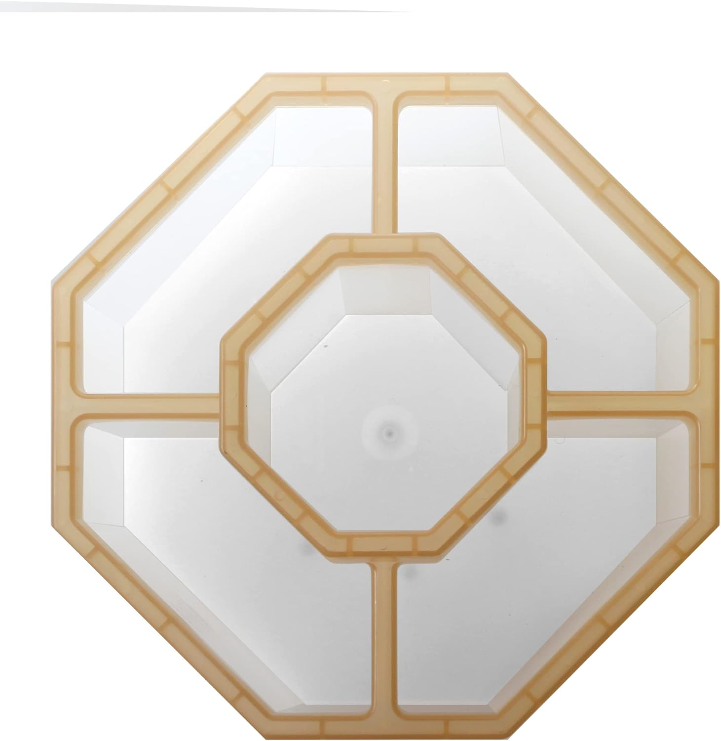 Desk Organizer, 360-Degree Rotating Multi-Functional Pen Holder, 5 Compartments Desktop Stationary Home Office Art Supply Storage Box Caddy ,Transparent Khaki TB2659 - Pink image number 4