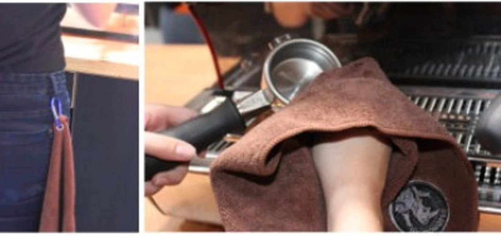 RHINOWARES Barista Cleaning Cloths Clean Espresso Cup Latte Cleaners Stream Wand