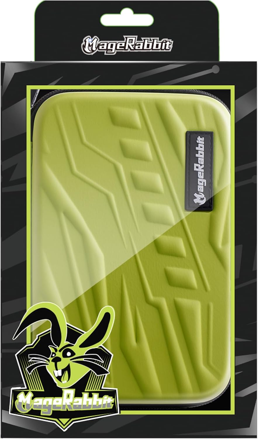 Magerabbit Darts Case, Storage for 6 Darts, Tips, Shafts and Flights, Carrying Case (Black)