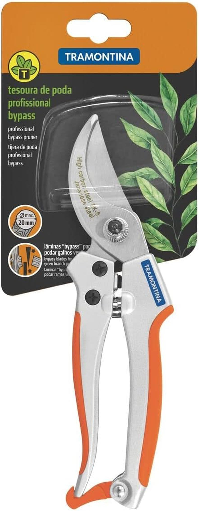 Tramontina 78316501 Professional Steel Pruning Shears, Garden Shears with Rubber-Coated Handles image number 3