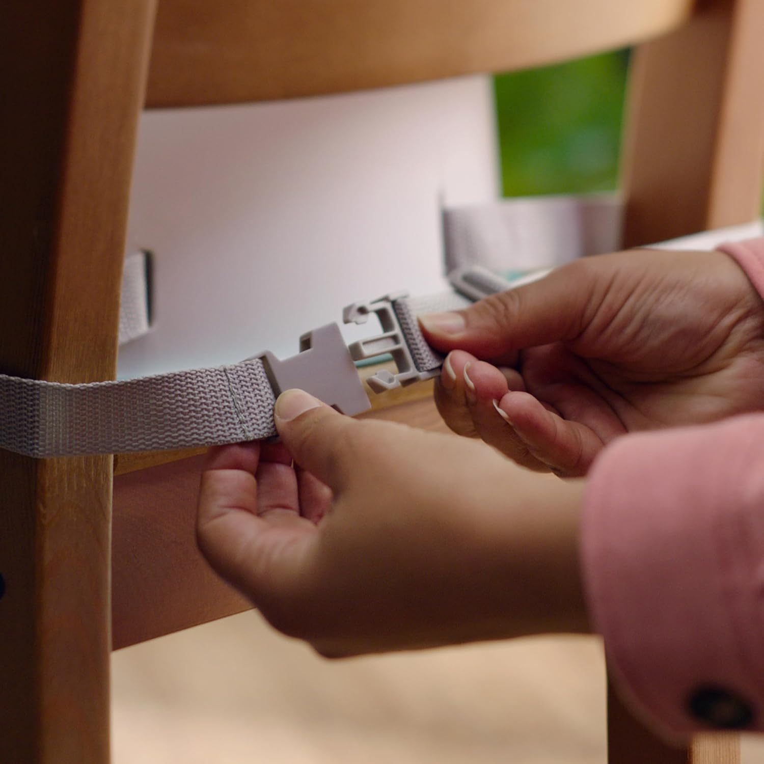 Ingenuity Ity Simplicity Seat Easy-Clean Baby Booster Feeding Chair, 3-Point Harness, Washable Removable Straps - Grey image number 6