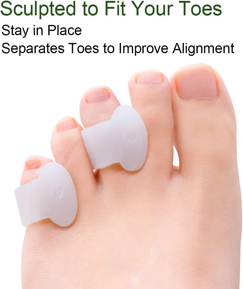 Welnove Gel Toe Separator, Pinky Toe Spacers, Little Toe Cushions for Preventing Rubbing & Relieve Pressure (Pack of 12) image number 5