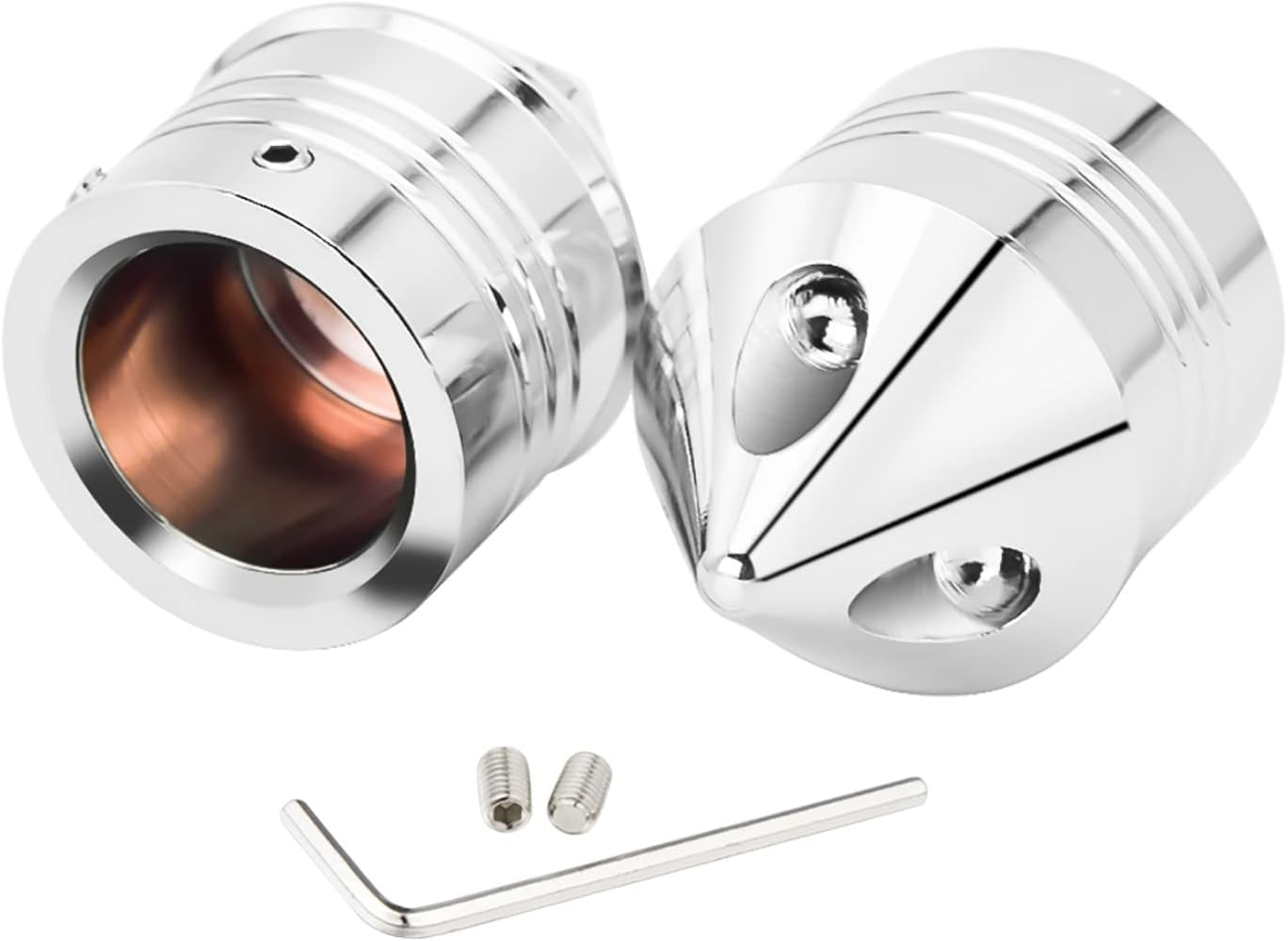 Benlari Black Axle Nut Cover Front Axle Cap Compatible for Harley Davidson Touring Softail Sportster Dyna Trike Electra Street Road Glide Road King Fat Boy 2002-2019