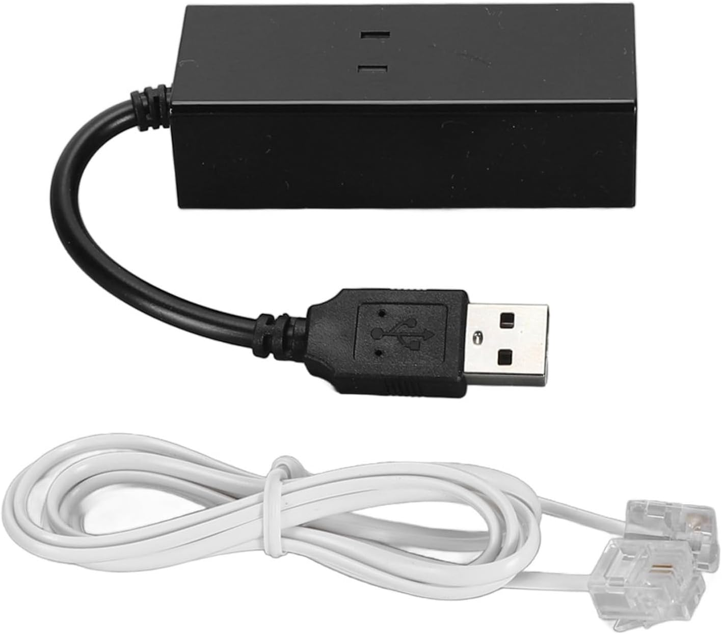 USB 2.0 Fax Modem, External Hardware Dial Up, USB 56K External Dial up Fax Data Modem Plug and Play Computer Laptop Fax Modem for 10 8 7 image number 3