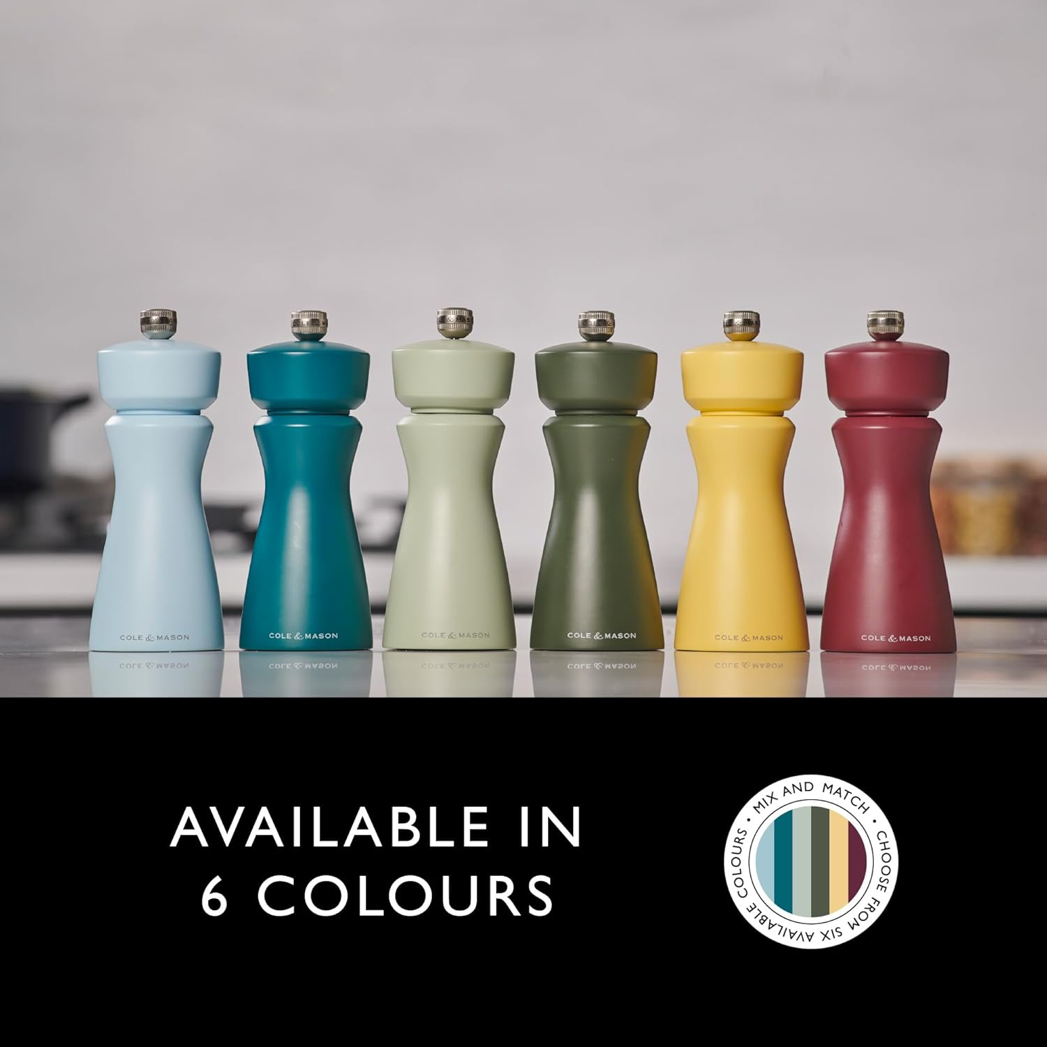 Cole & Mason Kenton 150Mm Rosemary Salt or Pepper Mill - Sage image number 4