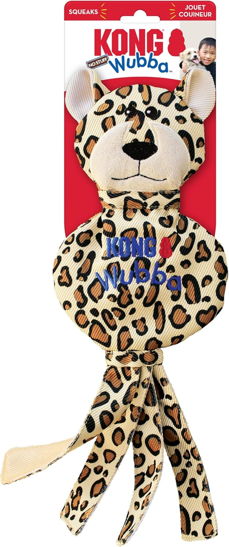 KONG Wubba No Stuff Cheetah Lg