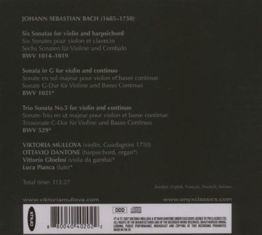 Bach J.S. Violin Sonatas Trio Sonata No.5