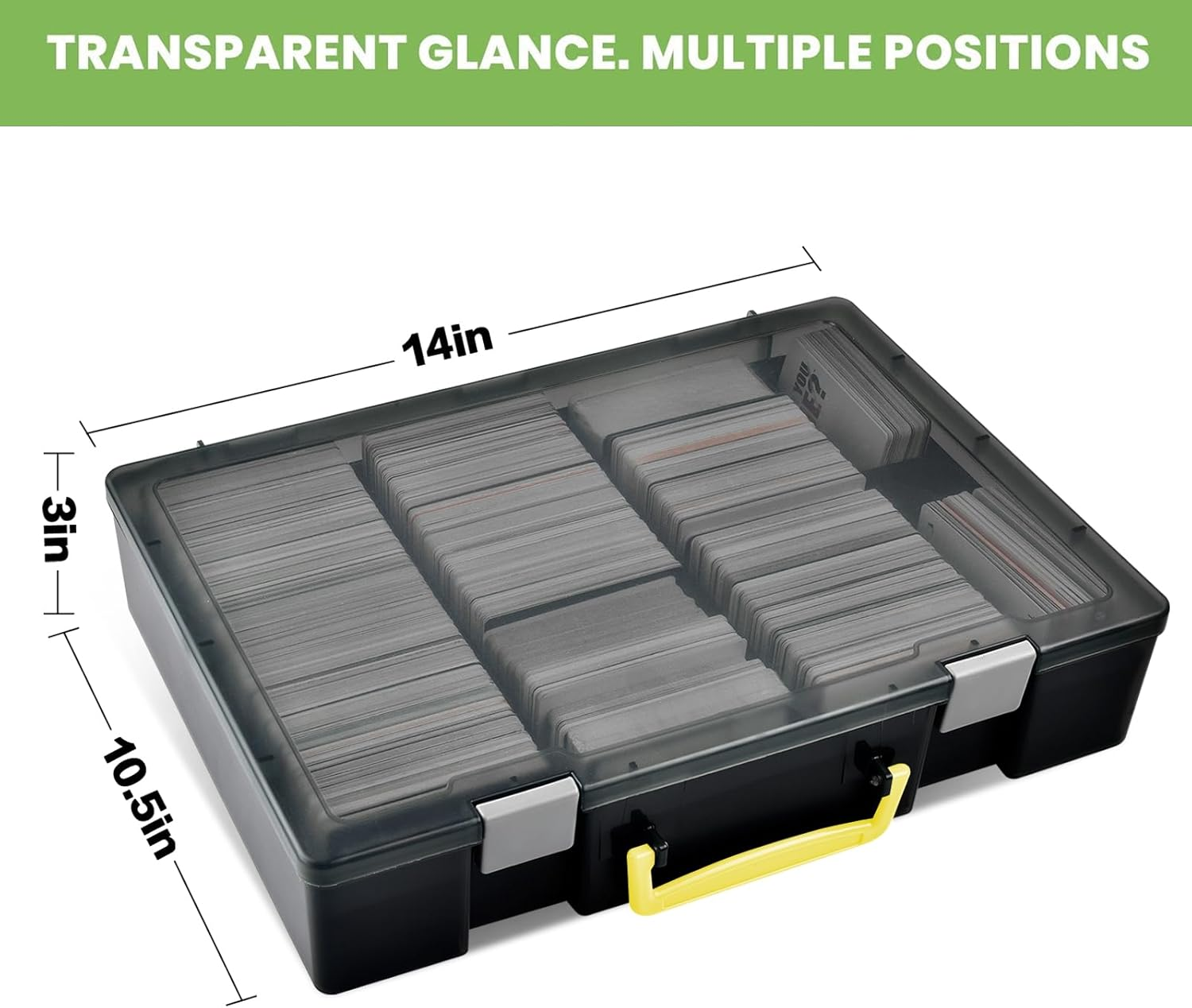 ALKOO 2200+ Card Case Holder, C.A.H/MTG Deck Box Organizer Storage Compatible with Cards against Humanity/For Magic the Gathering/For Yugioh/For Topps Baseball & All Expansions image number 2