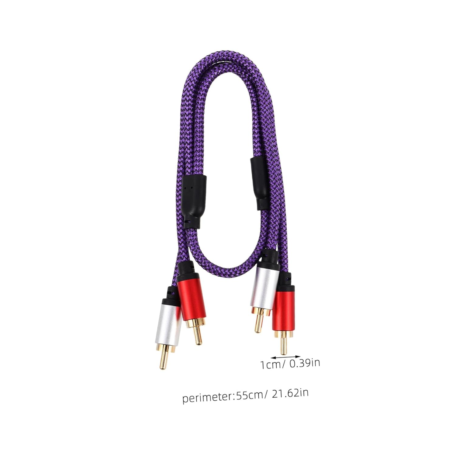 EXQUIMEUBLE Audio Cables for Car and Home Audio Systems Shielded Stereo Cable for Amplifiers and Speakers image number 2