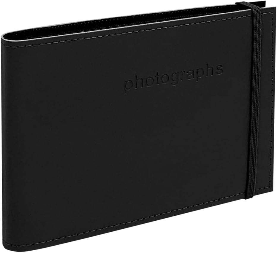 Profile Australia Citi Leather Black Photo Album | Photo Wallet | 52 4X6In (10X15Cm) Photos | Acid Free image number 2
