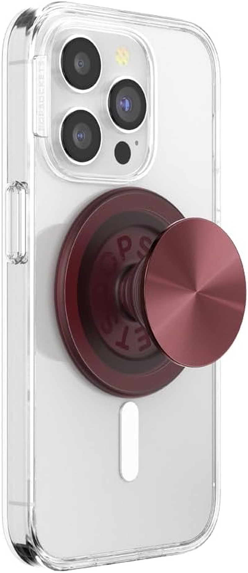 Popsockets Phone Grip for Magsafe with Kickstand, Magnetic Stand, Swappable Top, Secure Hold for Iphone Magsafe Cases, Phone & Tablet Grip - Aluminium Radial Olive