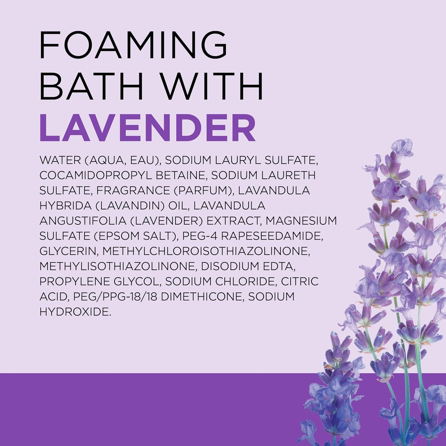 Dr Teal'S Pure Epsom Salt Foaming Bath with Lavender, 1 L (Pack of 2) image number 1