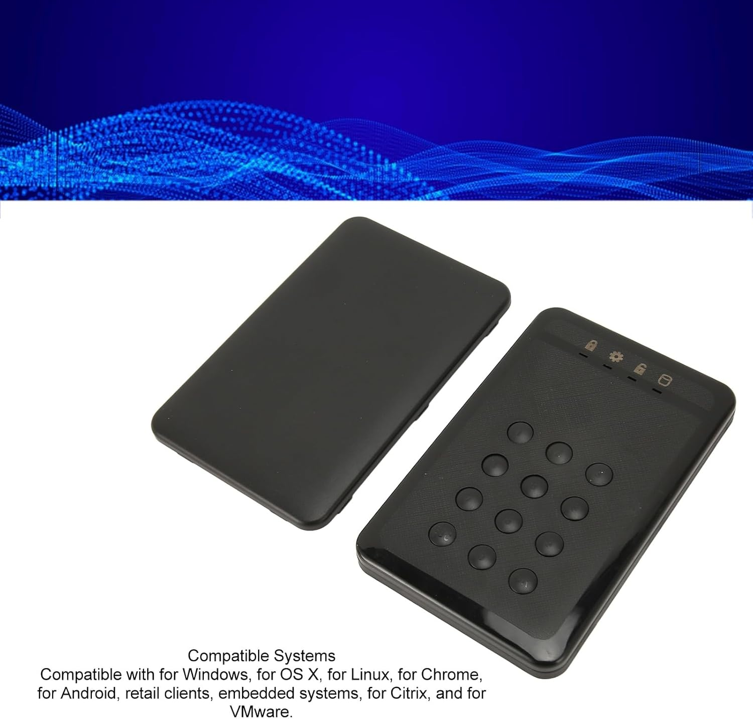 External Hard Drive Enclosure, 2.5Inch SATA to USB 3.0 Hard Drive Enclosure with USB 3.0, Encrypted Hard Drive Case for for OS X, for Linux, for Chrome, for Android (Not Inclube Hard Disk) image number 3