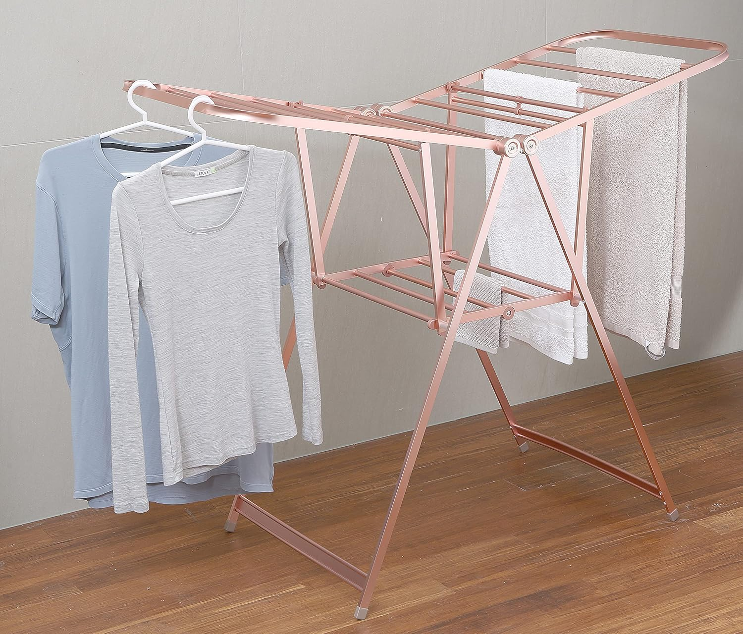 L.T. Williams a Frame Airer Premium Aluminum Airer 19 Rail Rose Gold 13M image number 4