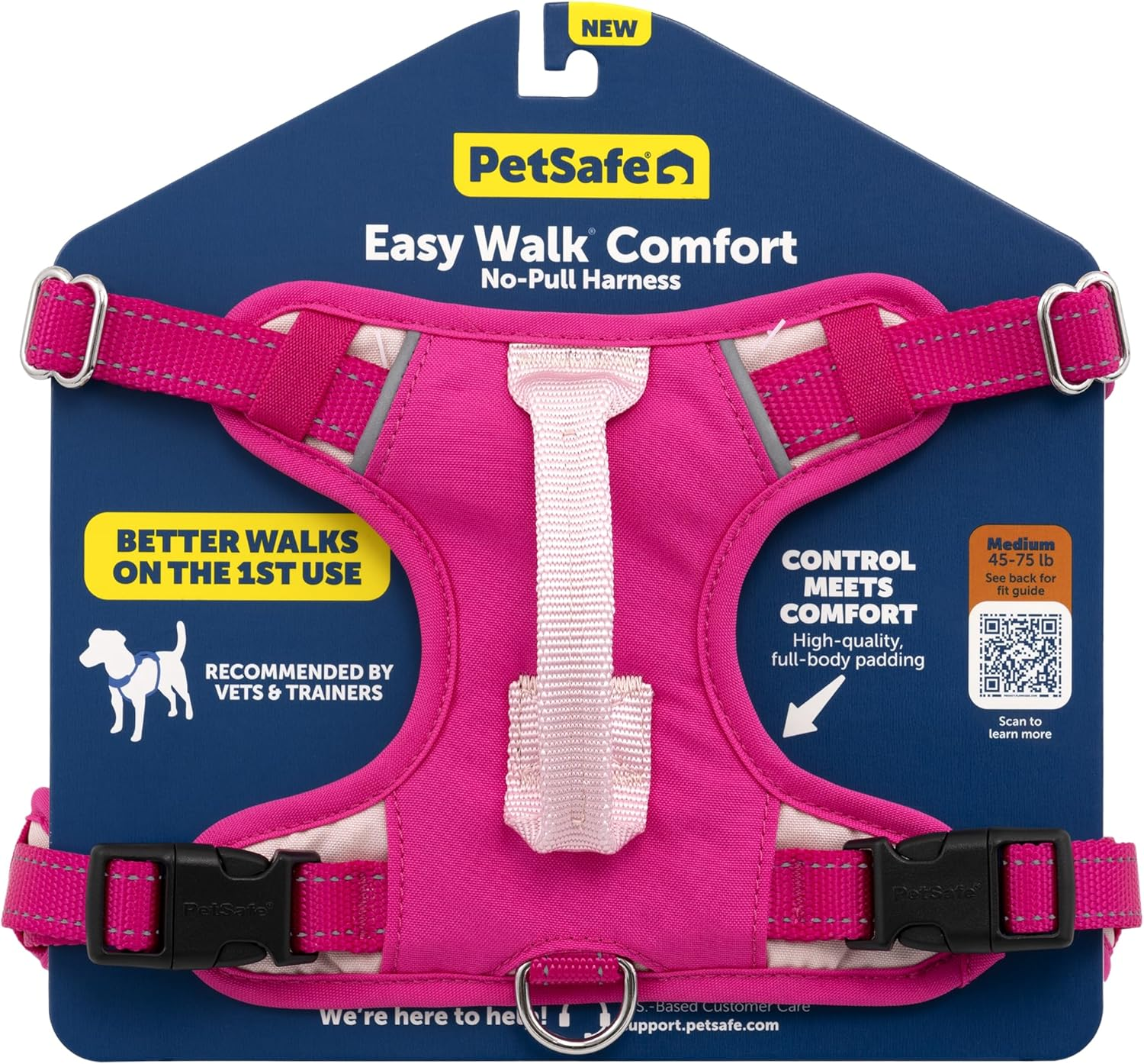 Petsafe Easy Walk Comfort No-Pull Dog Harness Full-Body Padding - Better Walks on the First Use - 5 Points of Adjustment Medium/Large, Green image number 2