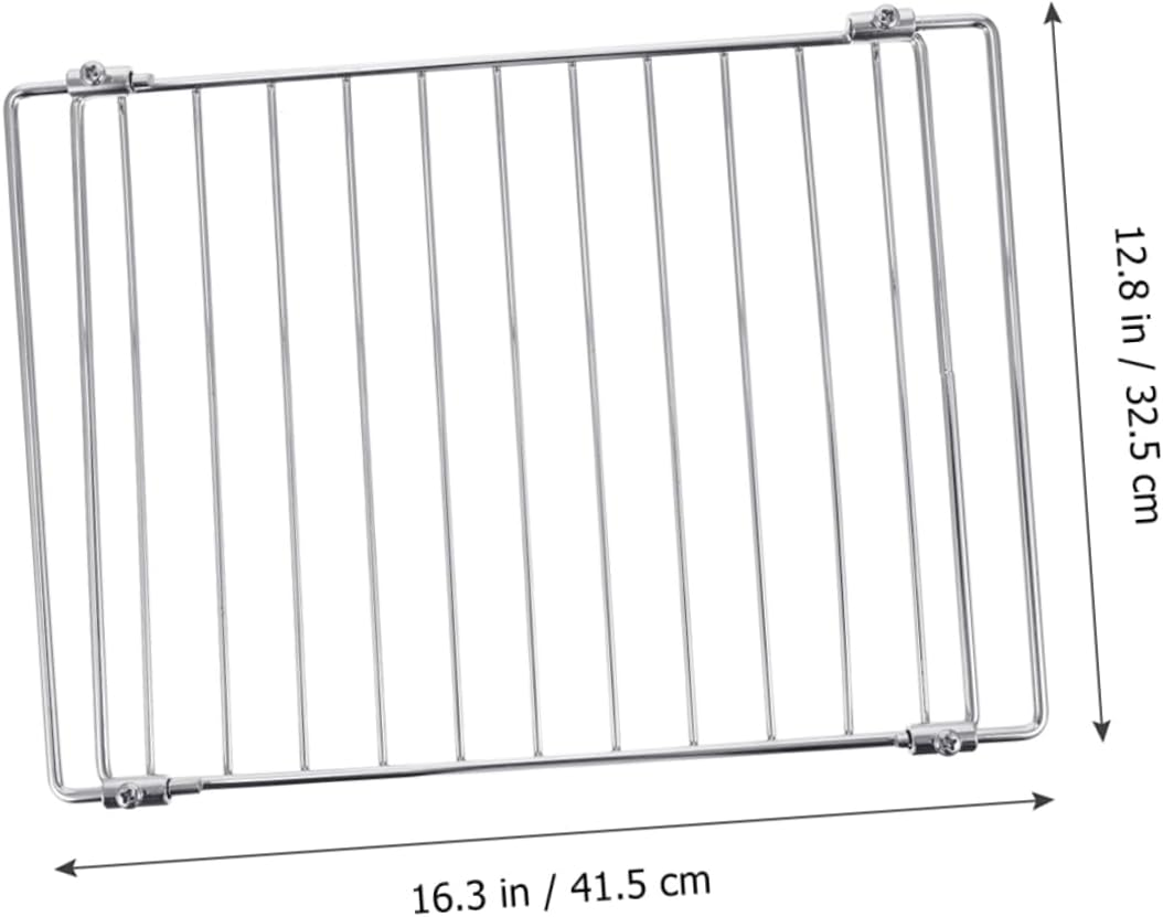 Electric Oven Grill Net and Barbecue Grill Net for Outdoor Cooking, Adjustable 415-475Mm Wide Bbq Wire Mesh Rack, Sturdy Cooling Rack Suitable for Household and Outdoor Barbecue image number 1