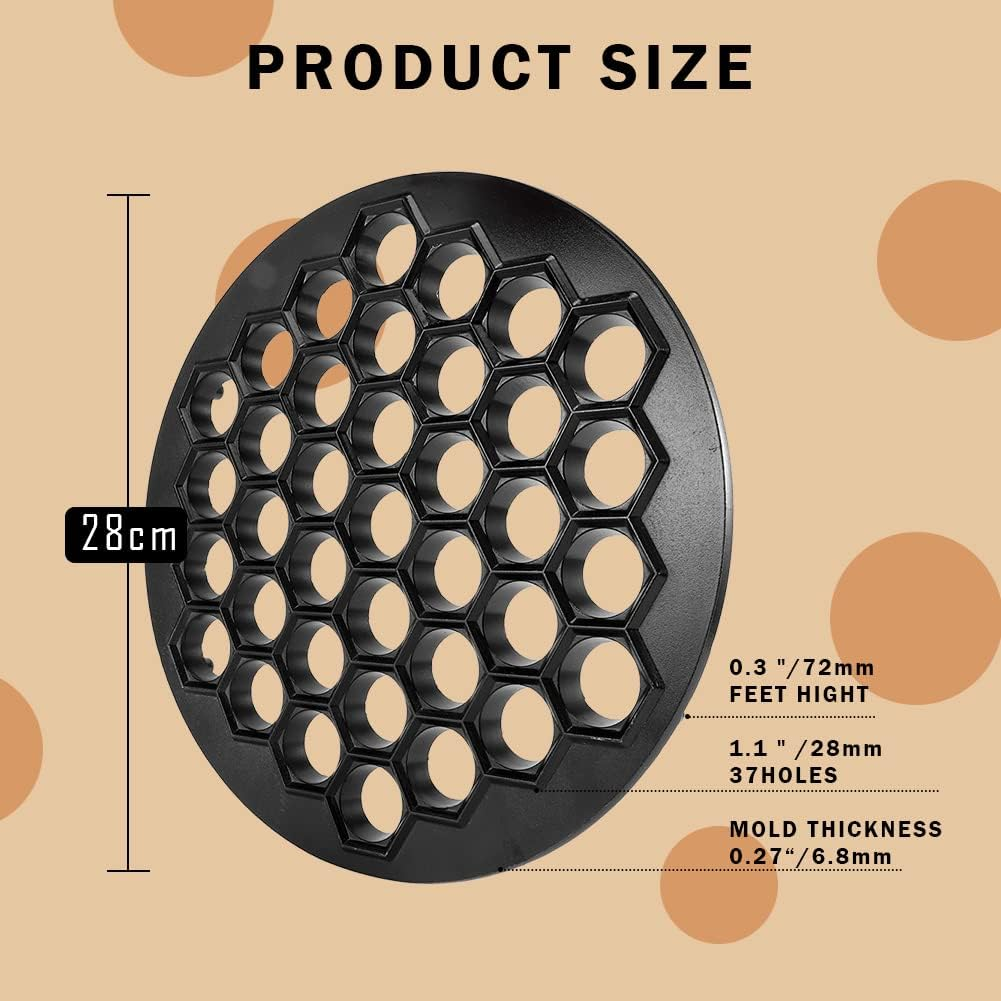 Alvinlite Dumplings Mould Ravioli Maker Pelmeni Maker Baking Pastry Kitchen Accessories 37 Holes image number 4