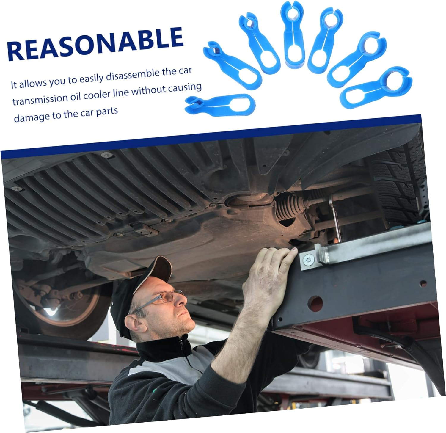 CHILDWEET 7Pcs Fuel Line Disconnect Tool Set Air Conditioning and Transmission Line Removers for Automotive Engine Repair and Ac Maintenance