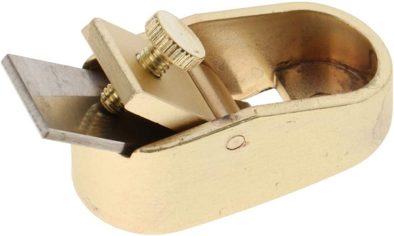Oshhni MICRO Brass Scraper Plane Woodworking Violin Making MINI Retail - Golden L