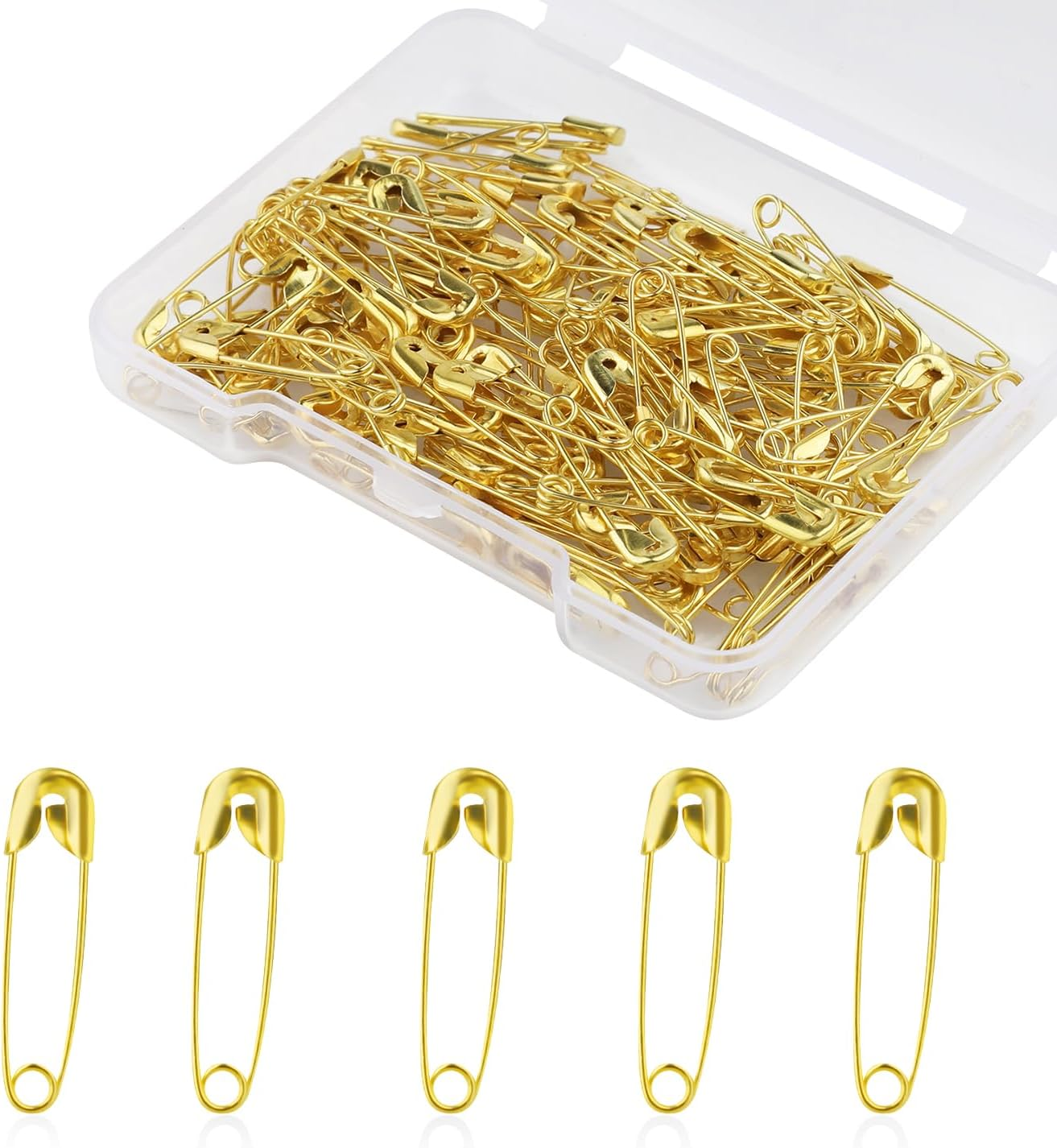 250Pcs Safety Pins Small, 0.75In / 19Mm Mini Safety Pins for Clothes Metal Safety Pin for Clothing Sewing Handicrafts Jewelry Making (Black)