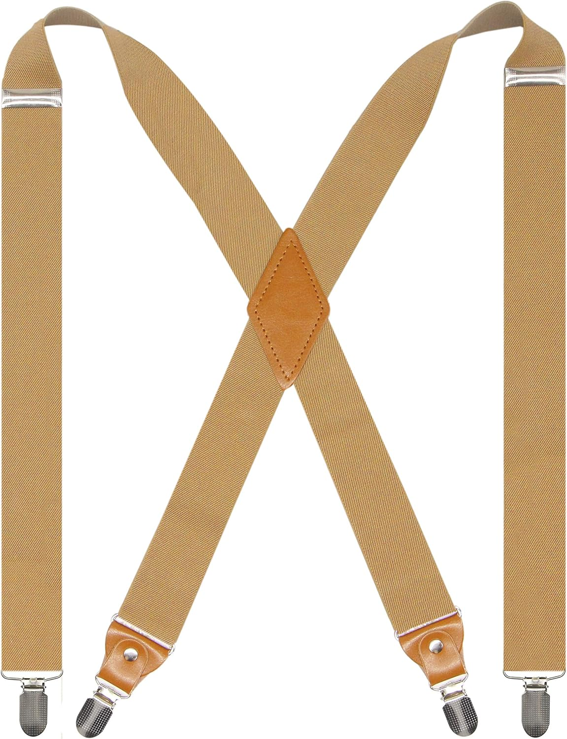 Doloise Adjustable Elastic X Back Style Suspenders for Men'S and Women'S with Strong Metal Clips