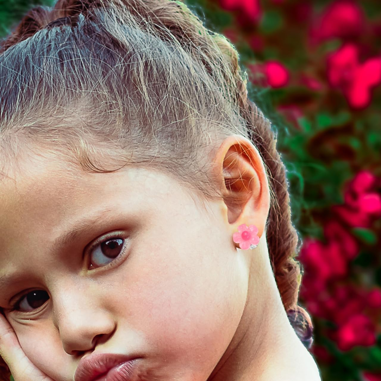 Toddmomy Clip on Earrings Girls: 4 Pairs No Pierced Design Earrings Dress up Pretend Princess Play Jewelry Accessories for Kids