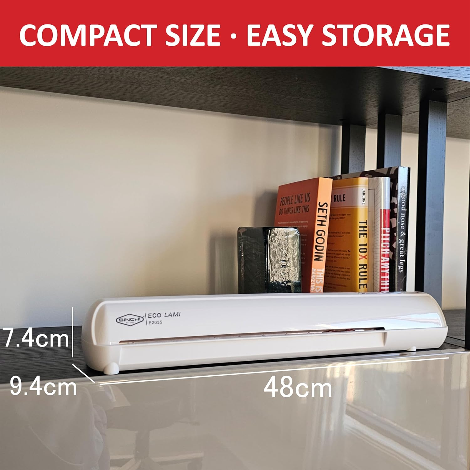 SINCHI A3 Laminator, 75-100-125 Micron, Thermal Laminating Machine with 10 Pouches for Home/Office/School, Hot & Cold, Jam Release Lever, Easy One-Click Operation