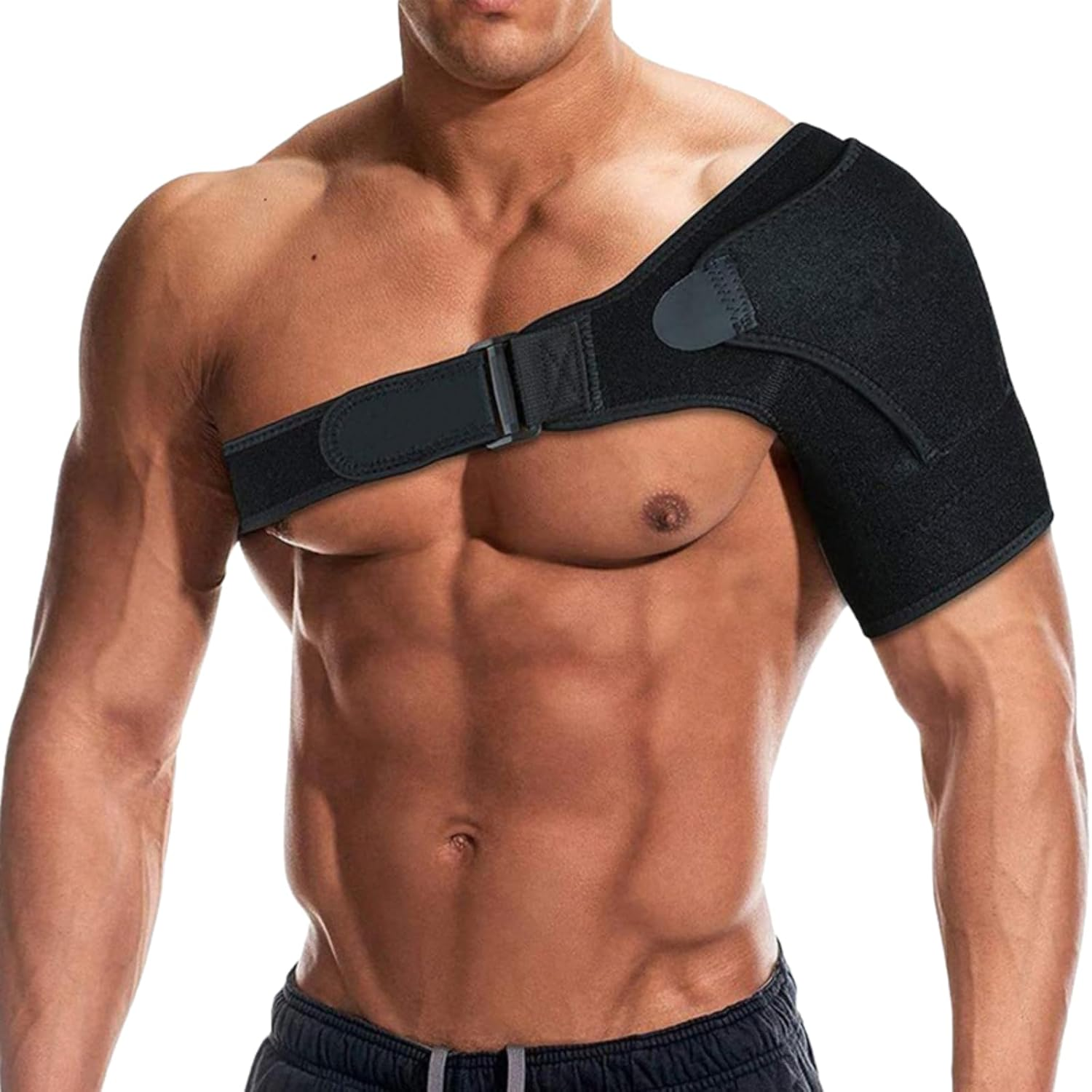 Adjustable Shoulder Brace with Ice Pocket - Compression Support for Pain Relief, Shoulder Stability, and Posture Correction image number 4