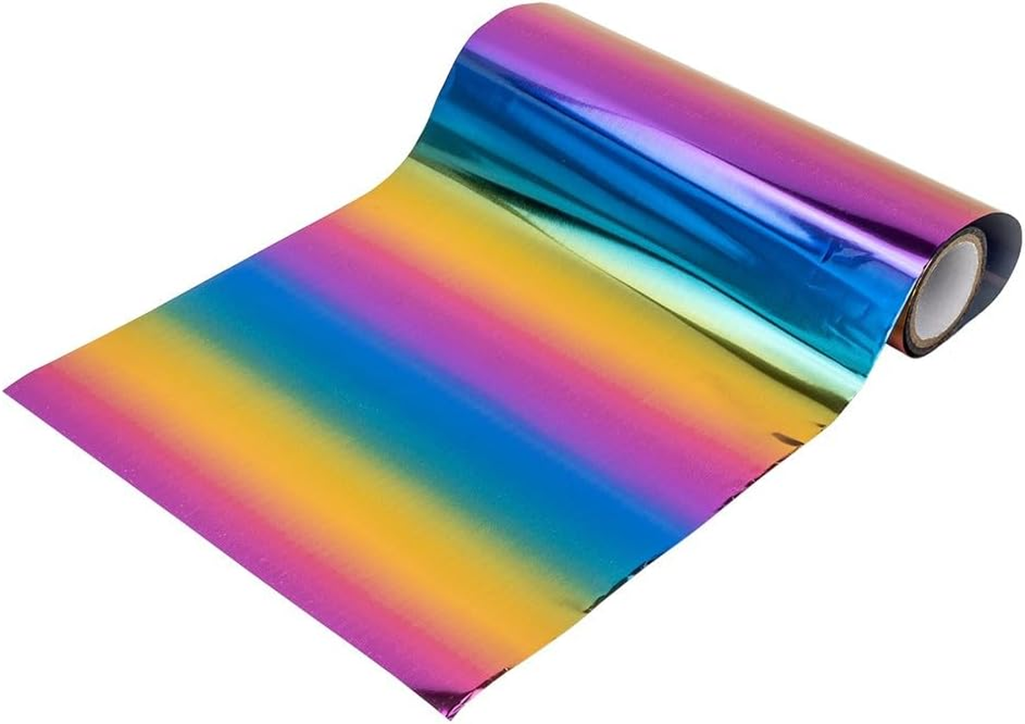 Ideen Mit Herz Metallic Transfer Films | Partly with Holographic Effect | for Different Surfaces | Gloss Film | 6 Rolls (Assorted 05)