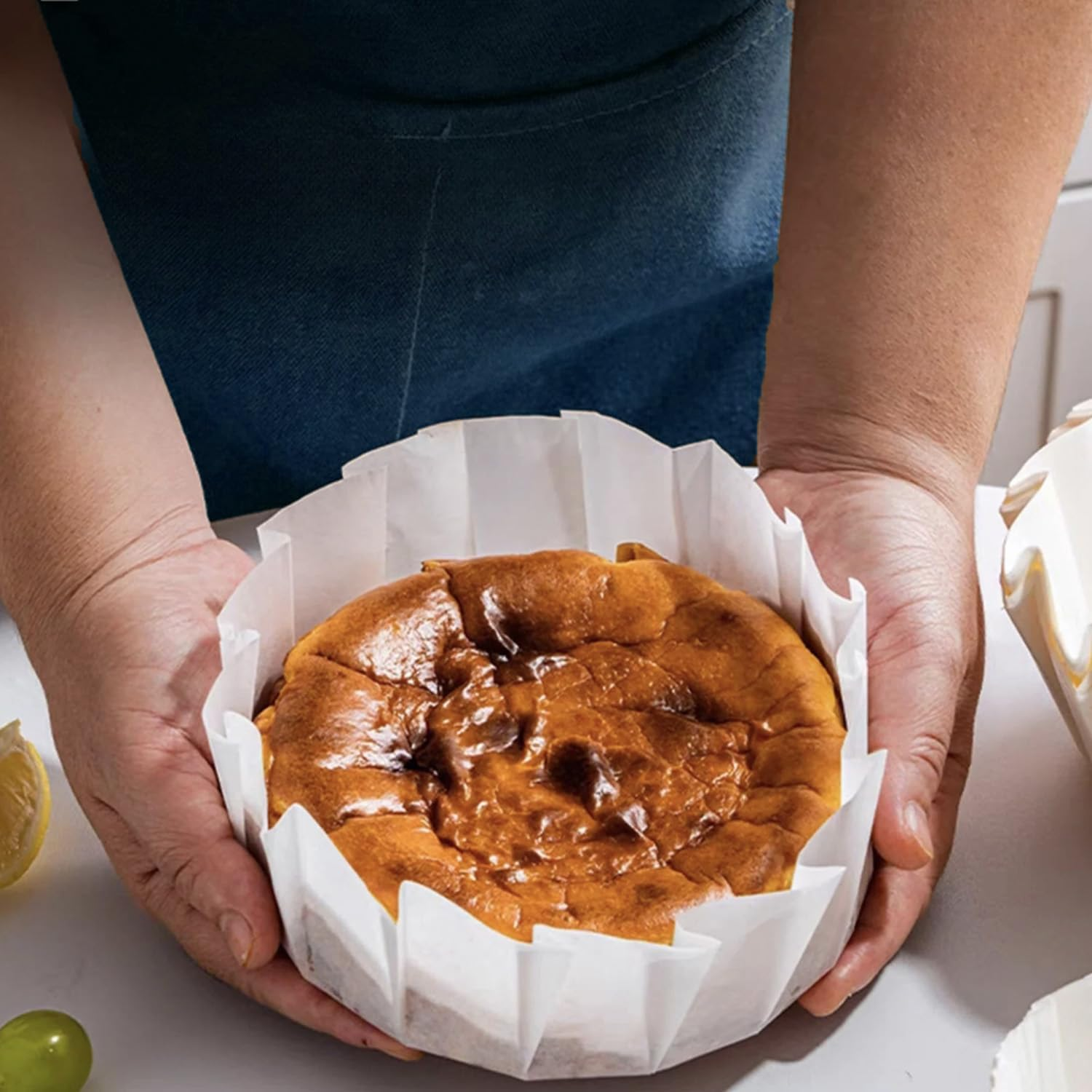 50 Piece Set of Baking Coasters,4 Inch Cupcake and Muffin Paper Liners,Parchment Circles for Cakes,Desserts and Pastries image number 3