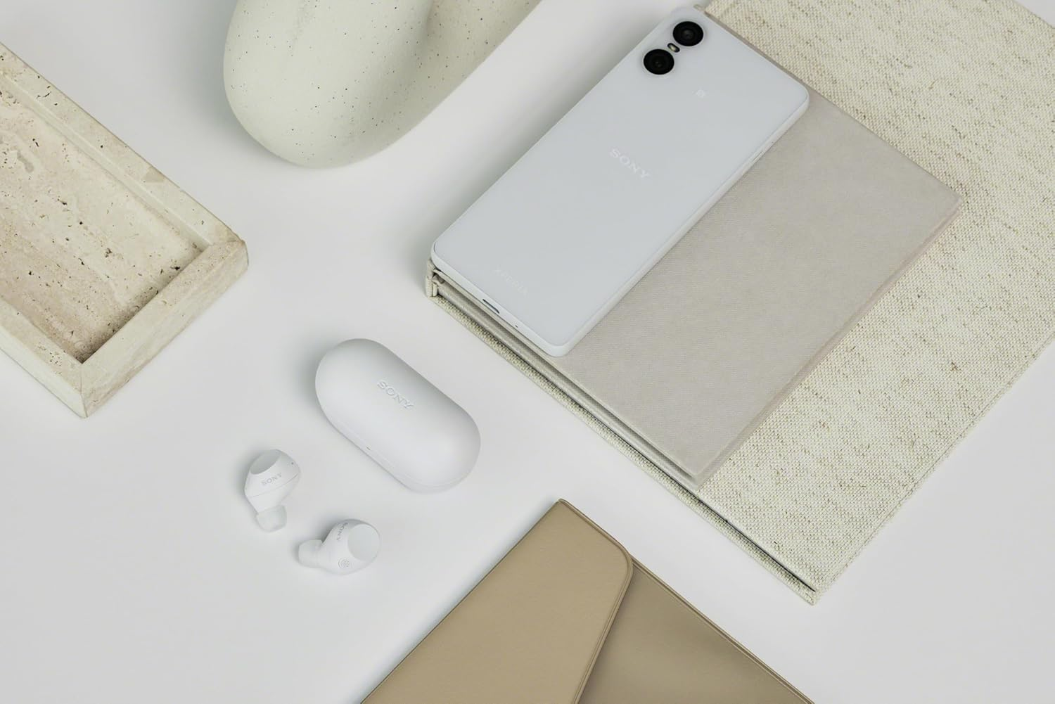 Sony WF-C710N Truly Wireless Earbuds with Noise Cancelling, White - Ice Blue image number 2