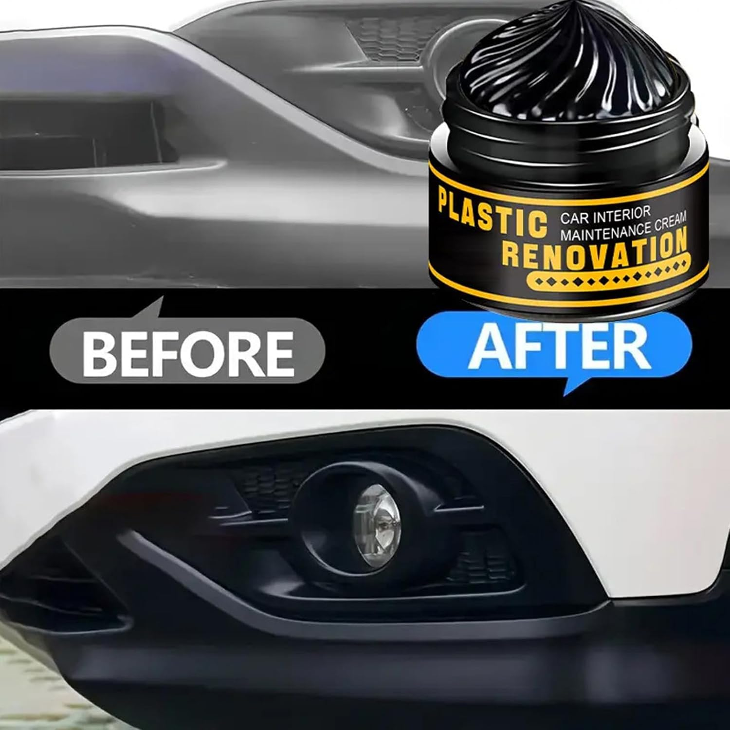 Gupcaqosjw Car Trim Restorer - Refurbish Agent | Detailing Supplies Auto Polish Cleaner for Door Handle Dashboard Window Strip Exterior Interior Truck image number 2