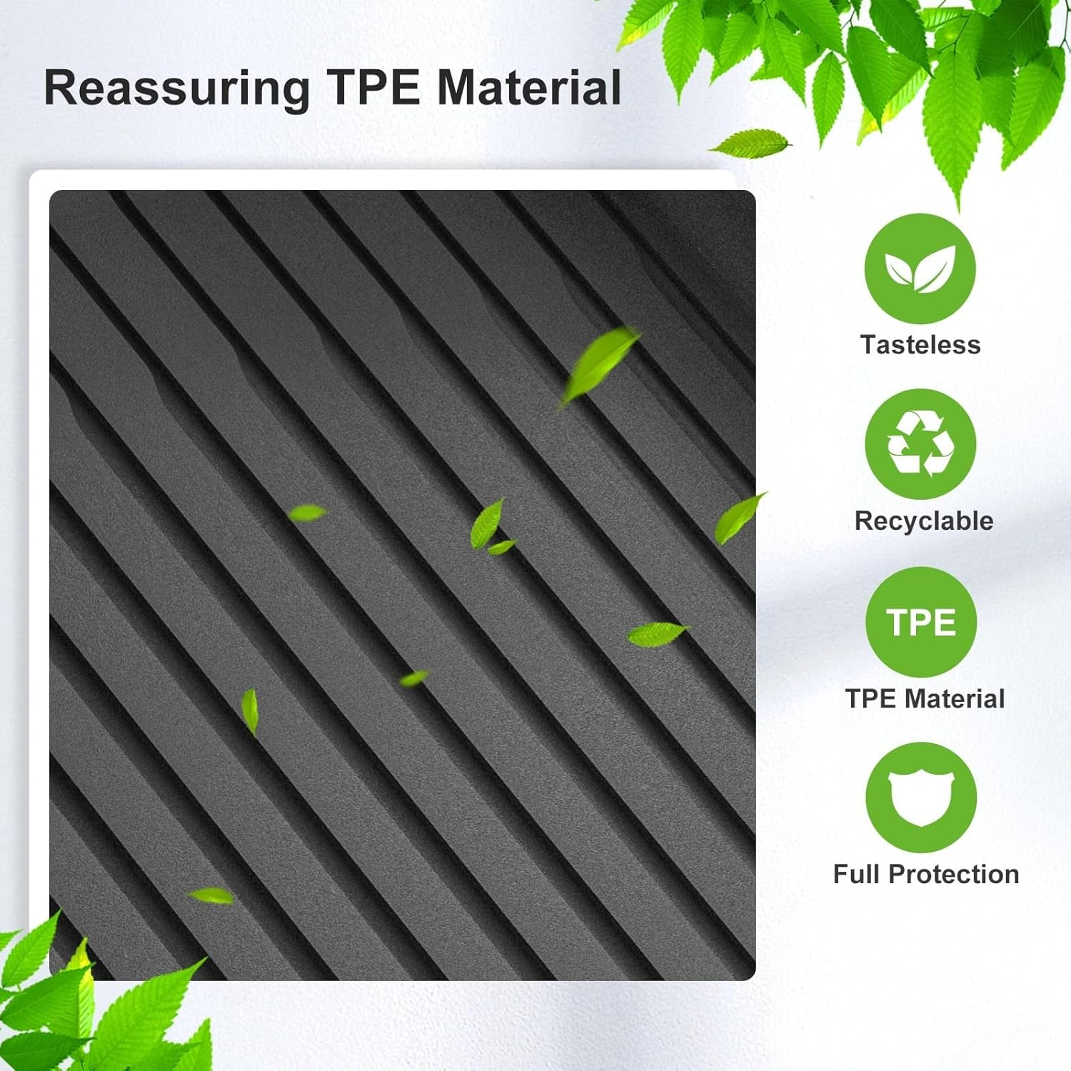 Floor Mats Compatible with 2025 2026 Tesla Model Y Juniper 5 Seater TPE All Weather Floor Liners Accessories, 1St & 2Nd Rows Car Mats Interior Black