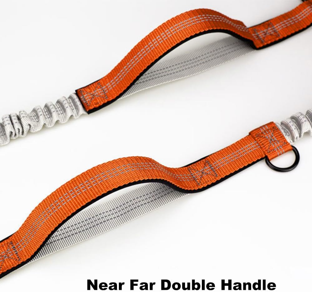 Domary Pet Leash Outdoor Running Reflective Double Retractable Dog Leash Dog Chain Leash Pet Supplies